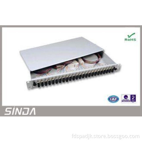 SC Duplex 6 Port / 12 Port Fiber Optic Patch Panel For Netw